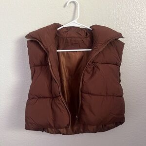 Brown Puffer Vest